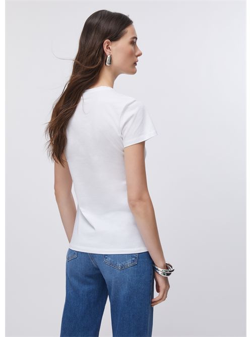 T-shirt woman white LIU JO | WA6493JS923/P9656